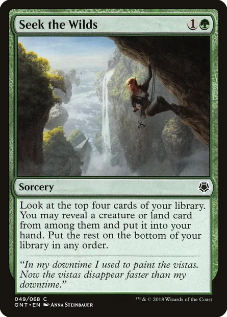 Seek the Wilds, Magic card GNT 49 — Game Night set