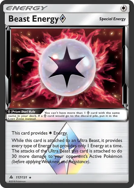 Beast Energy ◇, Pokémon card FLI 117 — Forbidden Light set