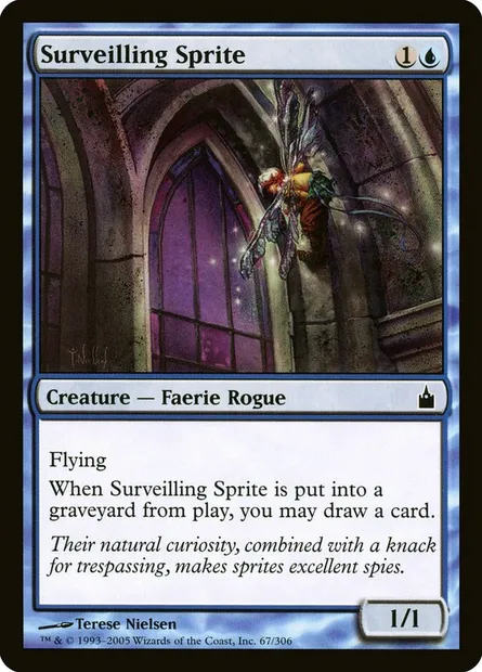 Surveilling Sprite, Magic card RAV 67 — Ravnica: City of Guilds set