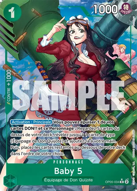 Baby 5, carte One Piece OP05-034 — extension AWAKENING OF THE NEW ERA