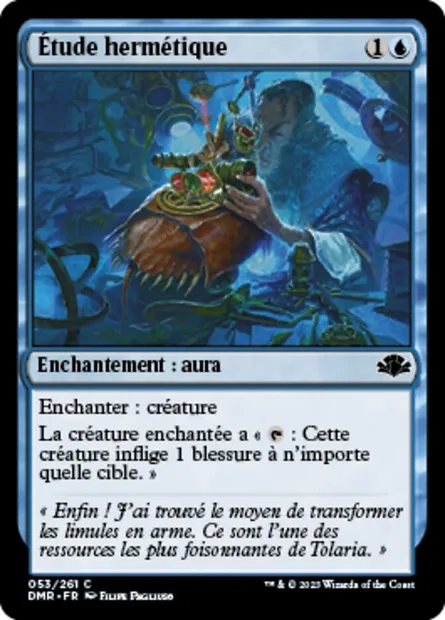 Étude hermétique, carte Magic DMR 53 — extension Dominaria Remastered