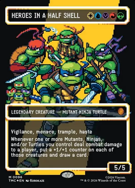 Heroes in a Half Shell, Magic card TMC 96 — Teenage Mutant Ninja Turtles Eternal set