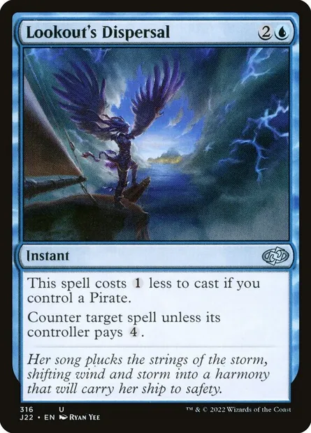 Lookout's Dispersal, Magic card J22 316 — Jumpstart 2022 set