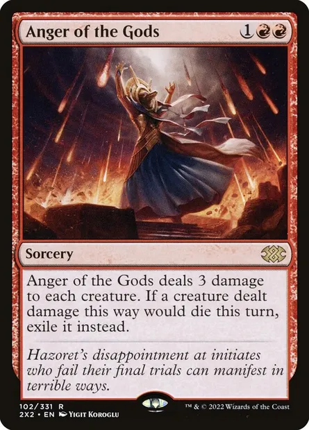 Anger of the Gods, Magic card 2X2 102 — Double Masters 2022 set