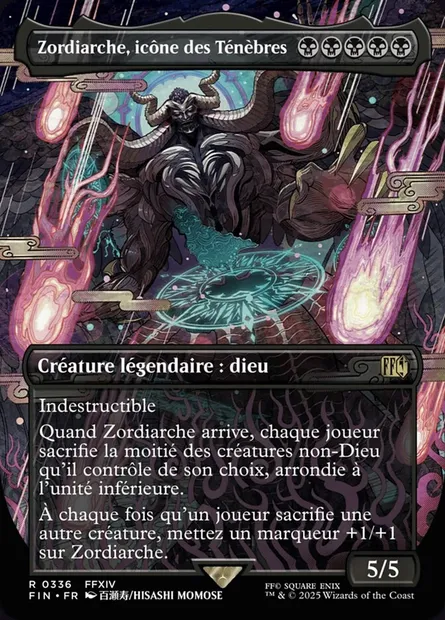 Zordiarche, icône des Ténèbres, carte Magic FIN 336 — extension Final Fantasy