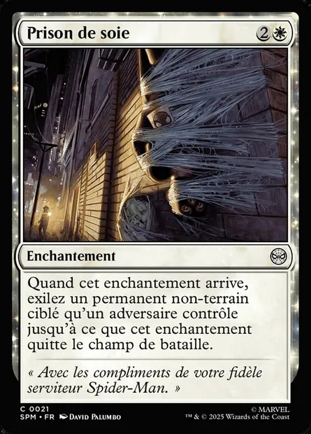 Prison de soie, carte Magic SPM 21 — extension Marvel's Spider-Man