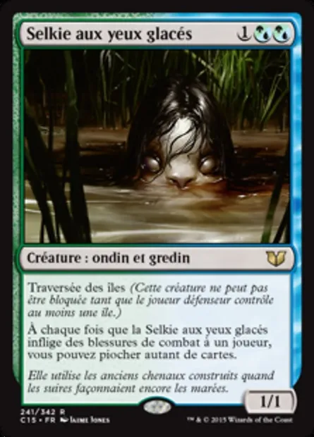 Selkie aux yeux glacés, carte Magic C15 241 — extension Commander 2015