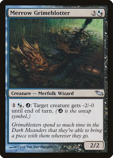 Merrow Grimeblotter, Magic card SHM 171 — Shadowmoor set