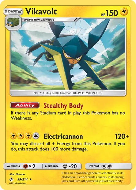 Vikavolt, Pokémon card UNB 59 — Unbroken Bonds set