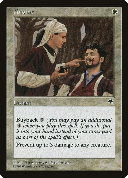 Onction, carte Magic TMP 3 — extension Tempête