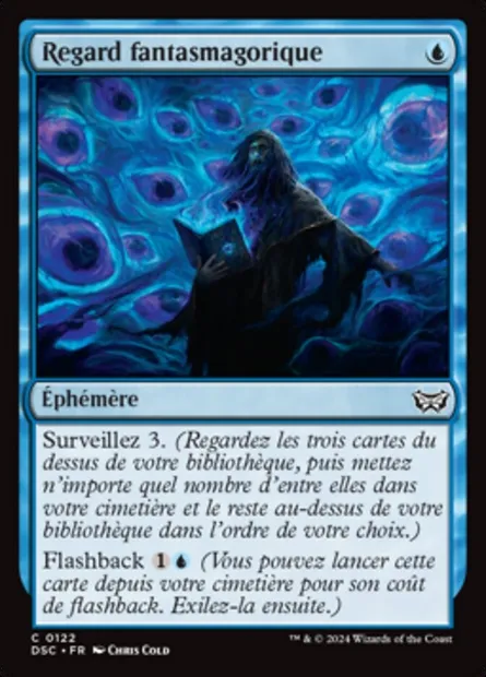 Regard fantasmagorique, carte Magic DSC 122 — extension Duskmourn: House of Horror Commander