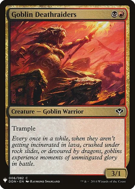Goblin Deathraiders, Magic card PLST DDN-6 — The List set
