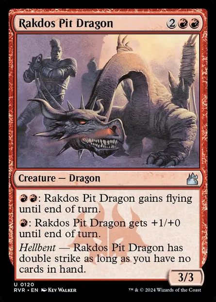 Rakdos Pit Dragon, Magic card RVR 120 — Ravnica Remastered set
