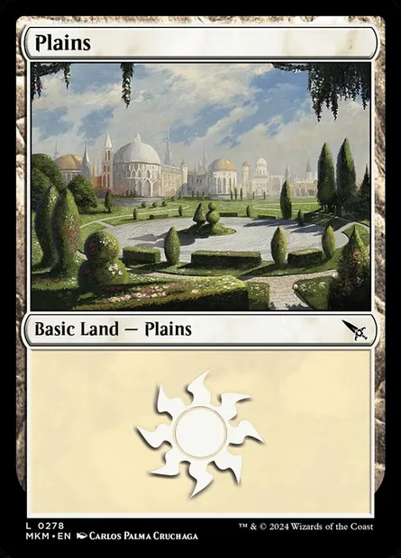 Plains, Magic card MKM 278 — Murders at Karlov Manor set
