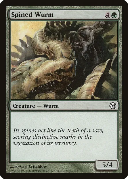 Spined Wurm, Magic card DPA 83 — Duels of the Planeswalkers set