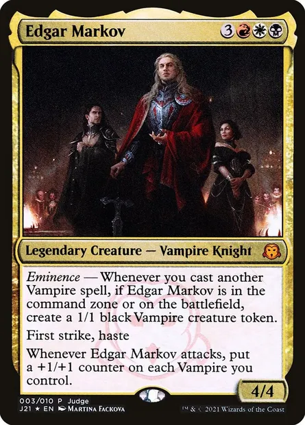 Edgar Markov, carte Magic PJ21 3 — extension Judge Gift Cards 2021