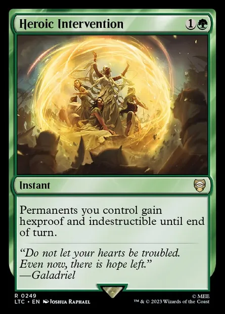 Heroic Intervention, Magic card LTC 249 — Tales of Middle-earth Commander set