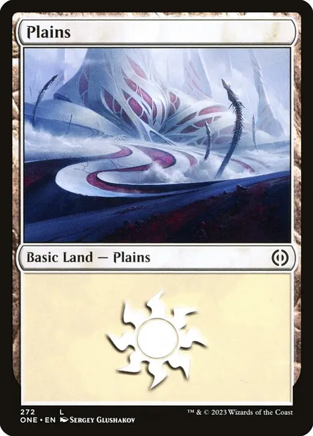 Plains, Magic card ONE 272 — Phyrexia: All Will Be One set