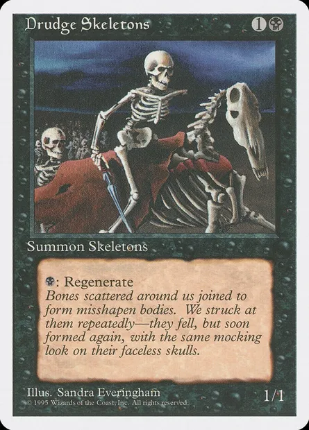 Drudge Skeletons, Magic card 4ED 133 — Fourth Edition set
