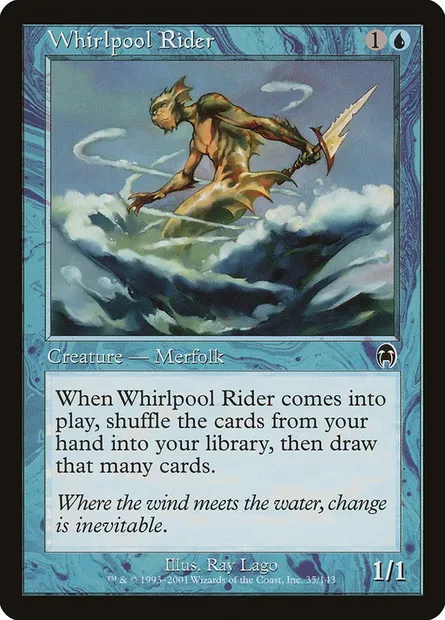 Whirlpool Rider, Magic card APC 35 — Apocalypse set