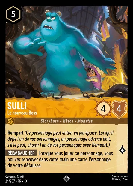 Sulli - Le nouveau Boss, carte Disney Lorcana CH13-024 — extension Invasion Epineuse!