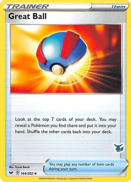 Super Ball, carte Pokémon BA22 164 — extension Battle Academy 2022