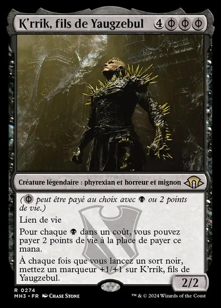 K'rrik, fils de Yaugzebul, carte Magic MH3 274 — extension Modern Horizons 3