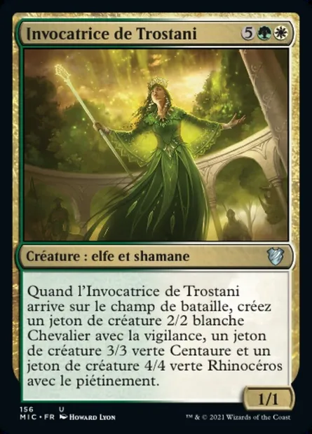 Invocatrice de Trostani, carte Magic MIC 156 — extension Midnight Hunt Commander