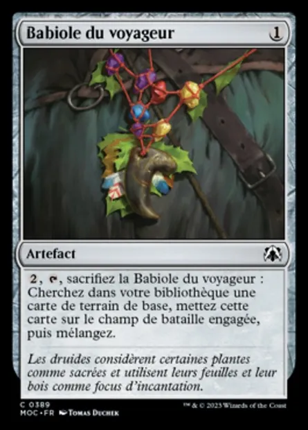 Babiole du voyageur, carte Magic MOC 389 — extension March of the Machine Commander