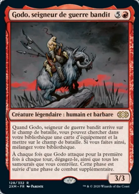 Godo, seigneur de guerre bandit, carte Magic 2XM 128 — extension Double Masters