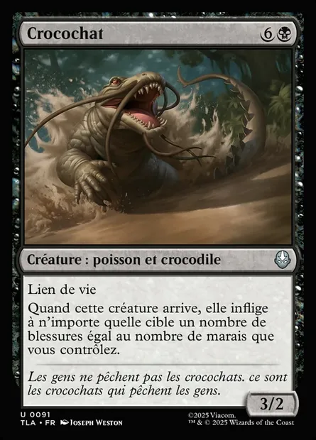 Crocochat, carte Magic TLA 91 — extension Avatar: The Last Airbender
