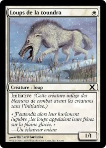 Loups de la toundra, carte Magic 10E 54 — extension Dixième édition