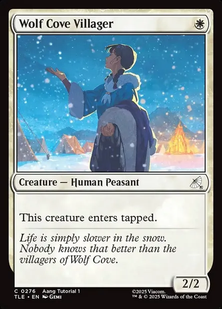 Wolf Cove Villager, Magic card TLE 276 — Avatar: The Last Airbender Eternal set