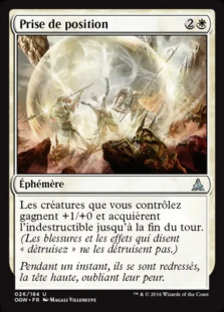 Prise de position, carte Magic OGW 26 — extension Le serment des Sentinelles