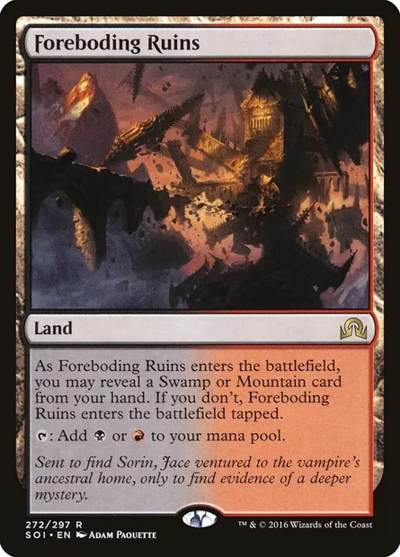 Foreboding Ruins, Magic card SOI 272 — Shadows over Innistrad set