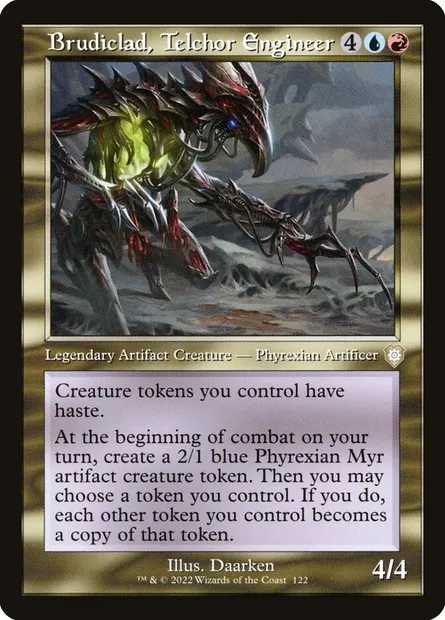 Brudiclad, Telchor Engineer, Magic card BRC 122 — The Brothers' War Commander set