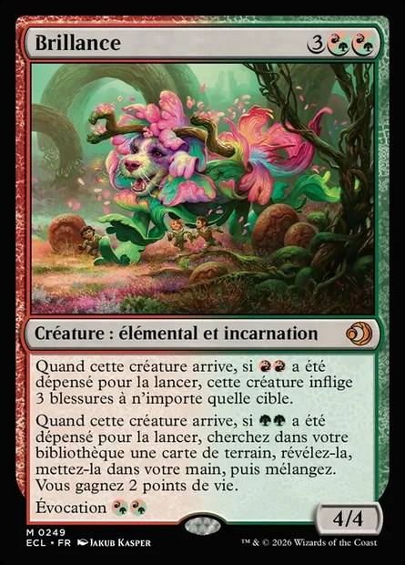 Brillance, carte Magic ECL 249 — extension Lorwyn Eclipsed