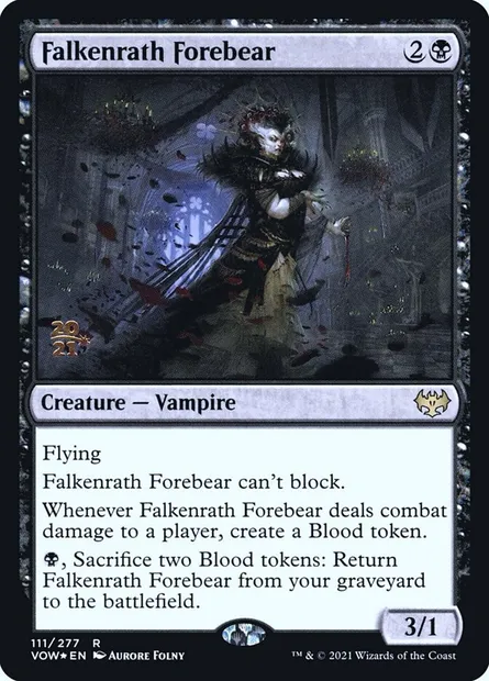 Falkenrath Forebear, Magic card PVOW 111s — Innistrad: Crimson Vow Promos set