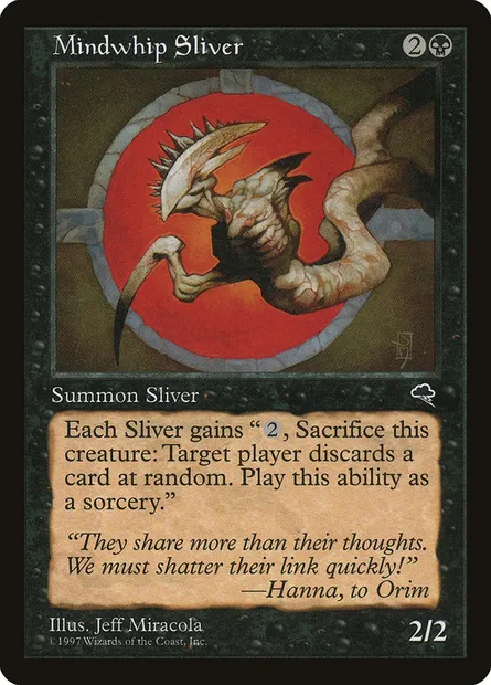 Mindwhip Sliver, Magic card TMP 145 — Tempest set