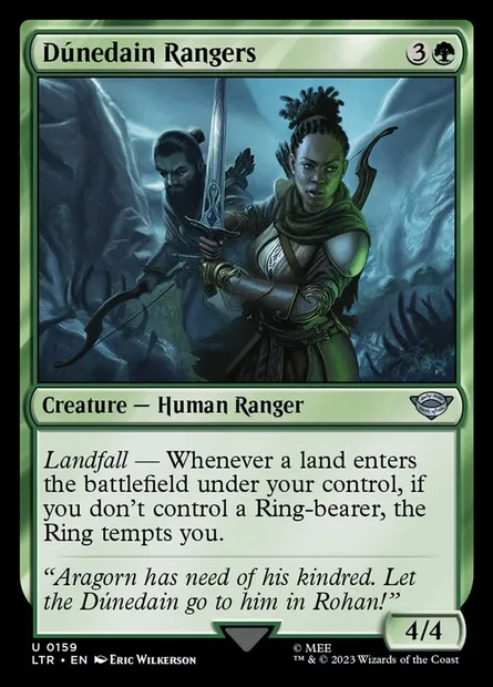 Dúnedain Rangers, Magic card LTR 159 — The Lord of the Rings: Tales of Middle-earth set