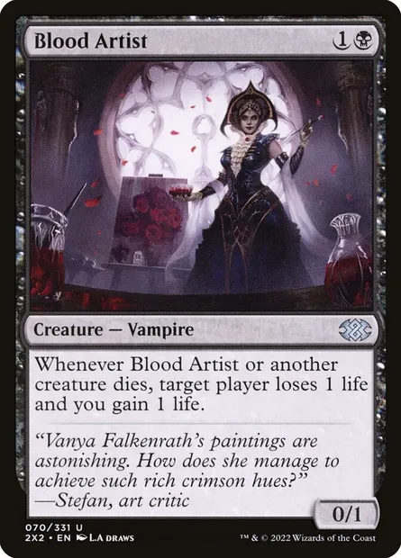 Blood Artist, Magic card 2X2 70 — Double Masters 2022 set
