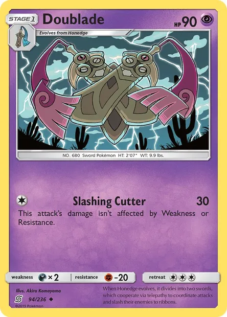 Doublade, Pokémon card UNM 94 — Unified Minds set
