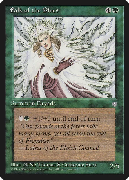 Peuple des pinèdes, carte Magic ICE 235 — extension Ere Glaciaire
