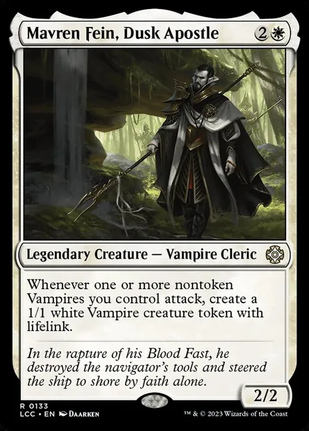 Mavren Fein, Dusk Apostle, Magic card LCC 133 — The Lost Caverns of Ixalan Commander set