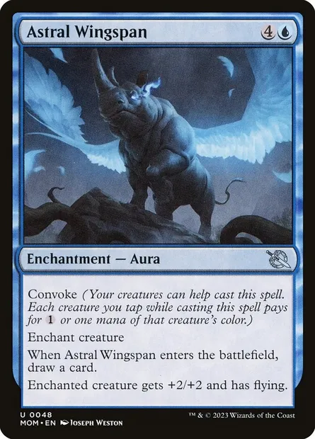 Astral Wingspan, Magic card MOM 48 — March of the Machine set