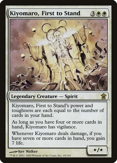 Kiyomaro, premier à tenir, carte Magic SOK 18 — extension Libérateurs de Kamigawa