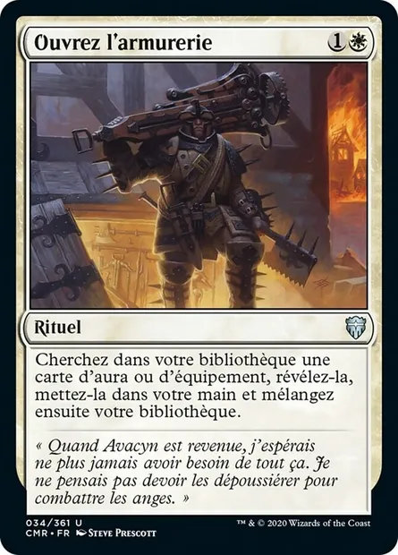 Ouvrez l'armurerie, carte Magic CMR 34 — extension Commander Legends