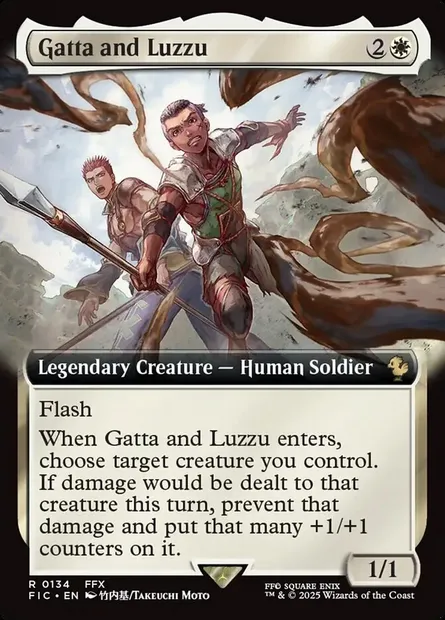 Gatta and Luzzu, Magic card FIC 134 — Final Fantasy Commander set