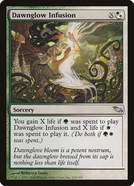 Dawnglow Infusion, Magic card SHM 225 — Shadowmoor set