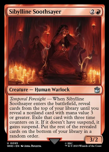 Sibylline Soothsayer, Magic card WHO 95 — Doctor Who set